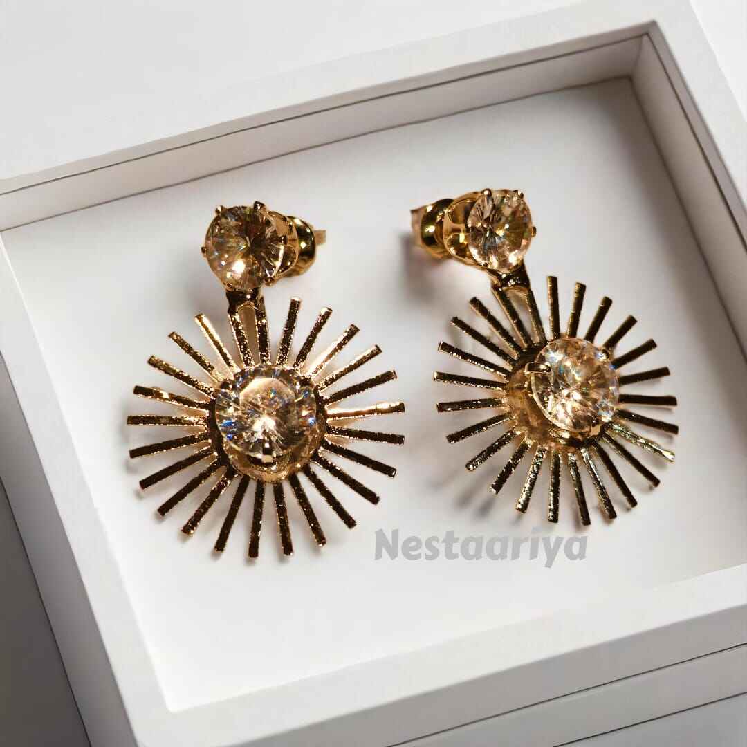 Sunburst Shine Earrings gold