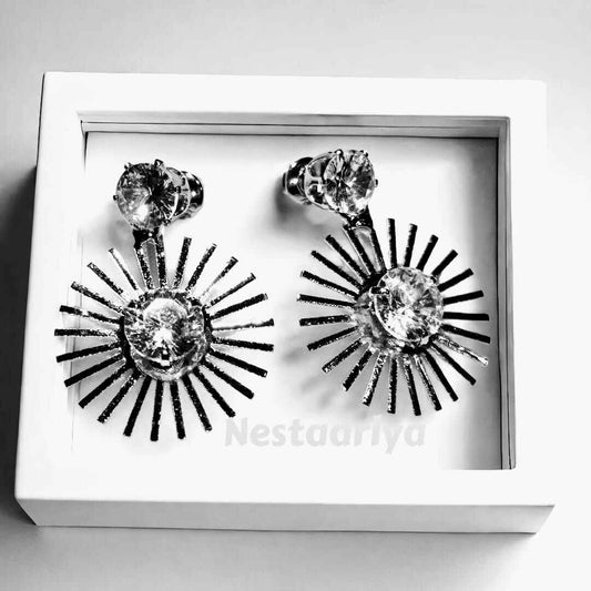 Sunburst shine Earrings(silver edition)1